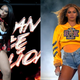 (L-R): Megan Thee Stallion performs onstage during the EA Sports Bowl at Bud Light Super Bowl Music Fest on January 30, 2020 in Miami, Florida. ; Beyonce Knowles performs onstage during 2018 Coachella Valley Music And Arts Festival Weekend 1 on April 14, 2018 in Indio, California.